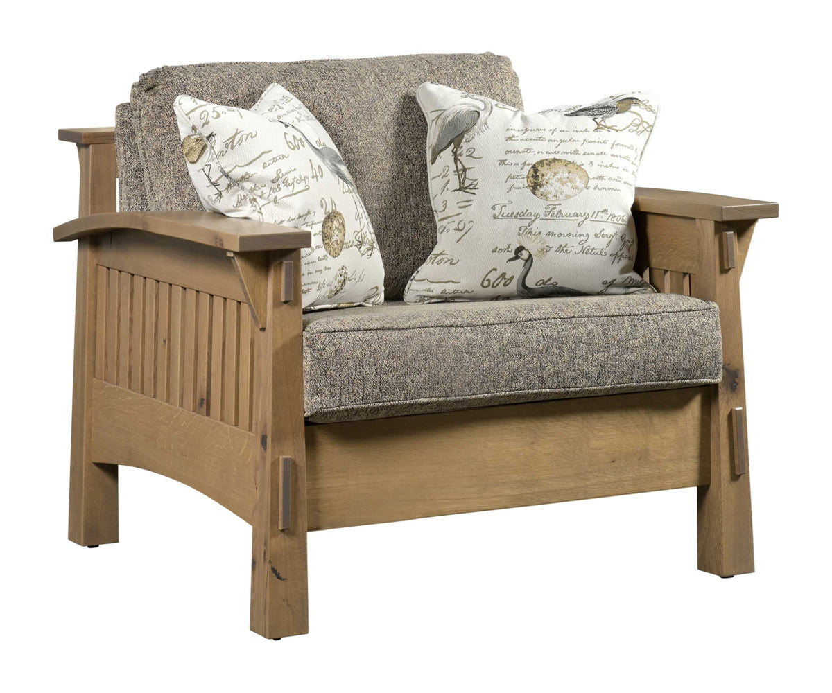 Country Mission Chair  with Reversible Cushions