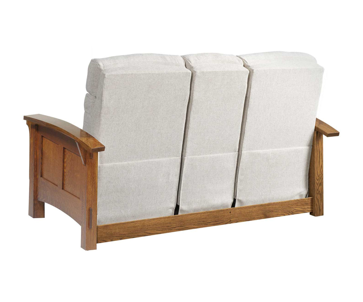 Country Shaker  Center Console Recliner Love Seat