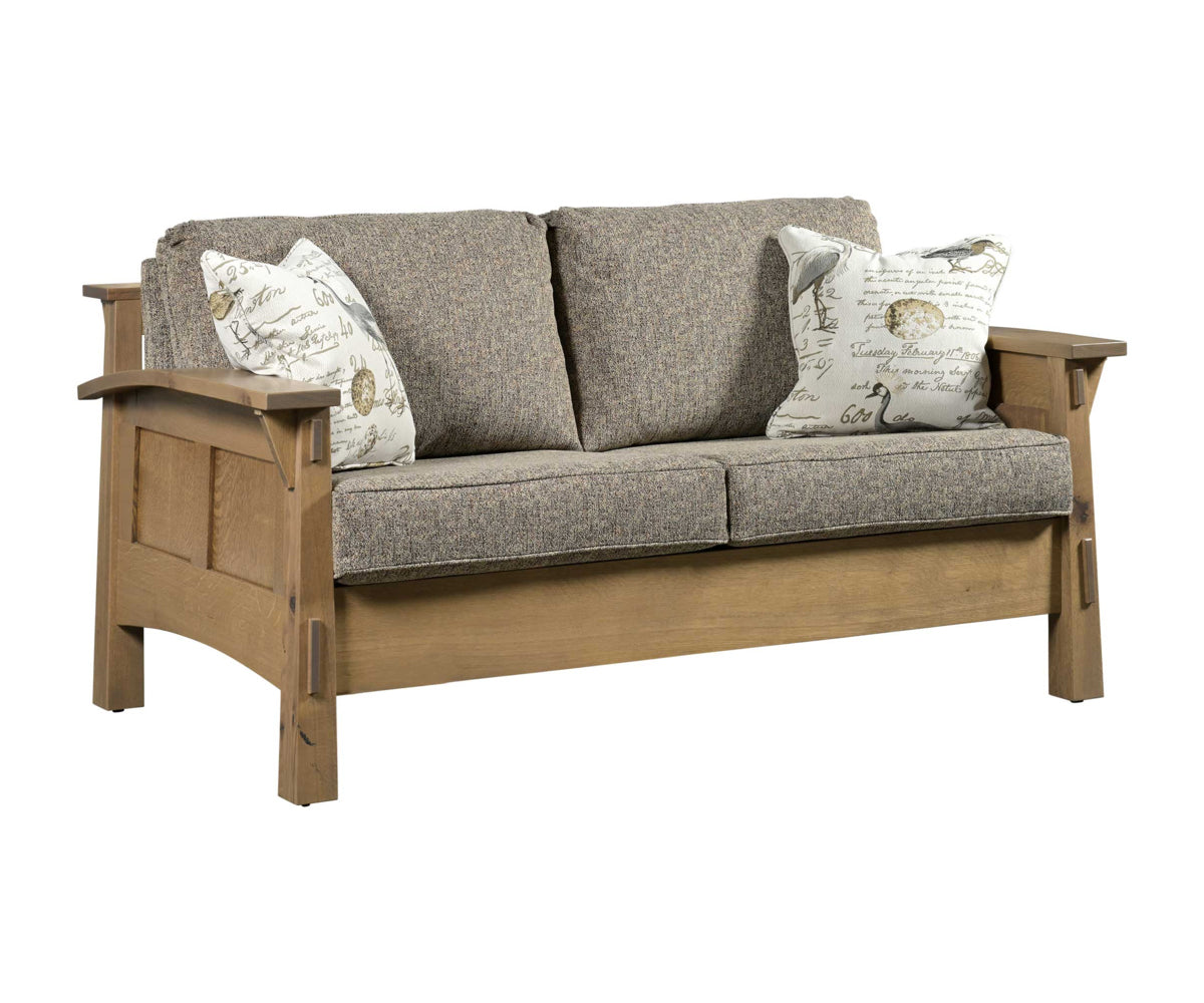 Country Shaker  Love Seat  with Reversible Cushions