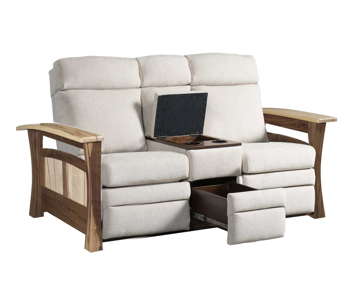 Shaker Gateway Center Console Recliner Love Seat