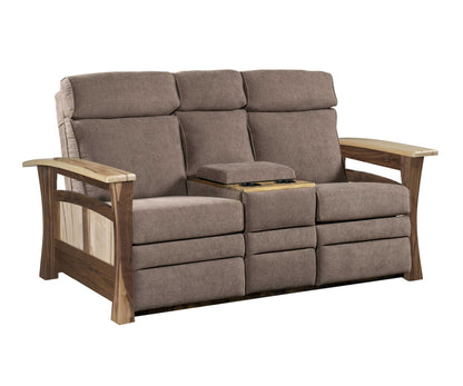 Shaker Gateway Center Console Recliner Love Seat