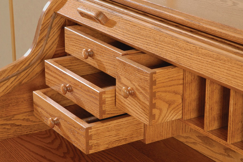 54″ Regency Rolltop Desk with Base Trim