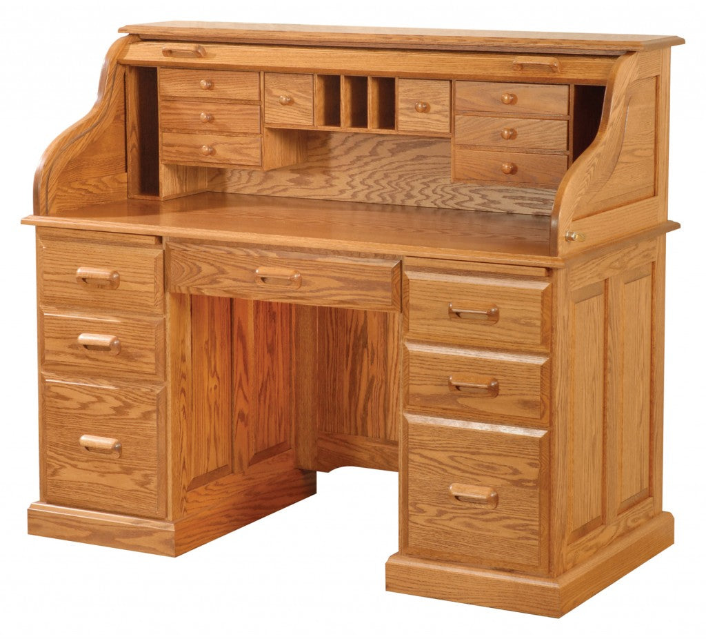 54″ Regency Rolltop Desk with Base Trim