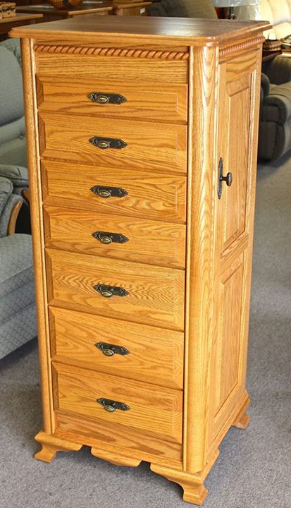 Deluxe Jewelry Armoire with Berkshire Trim