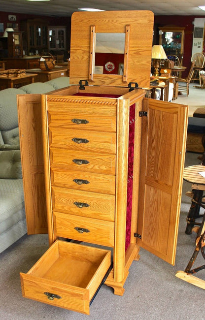 Deluxe Jewelry Armoire with Berkshire Trim
