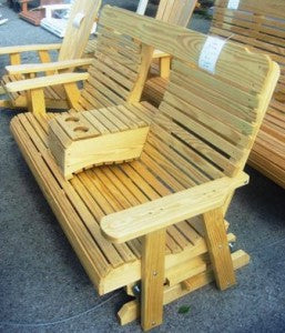5' High Back Glider w/ Fold Down