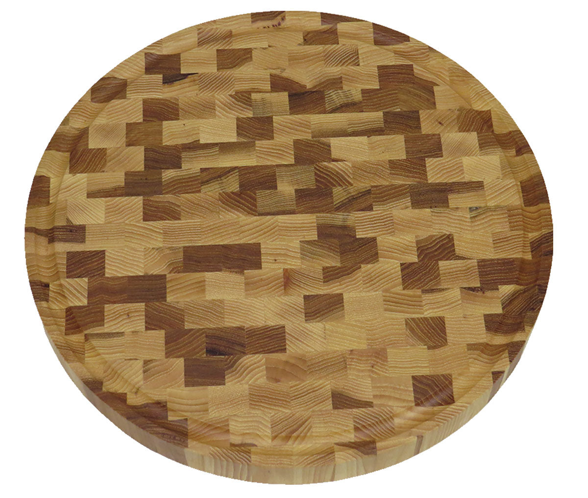 The Madison Cutting Board – Hickory Nut Wood Pattern