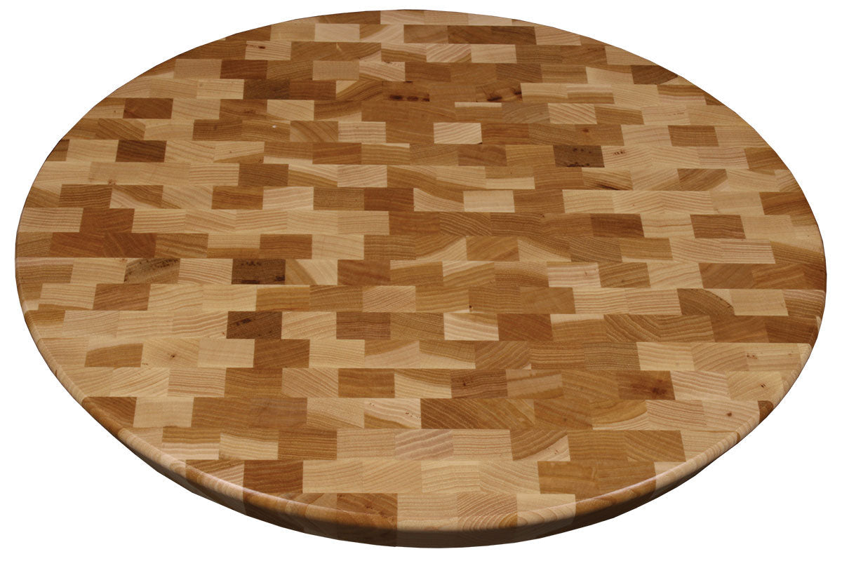 The Portage Turn Table Lazy Susan – Hickory Nut Wood Pattern