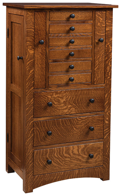 Bungalow Mission Jewelry Armoire