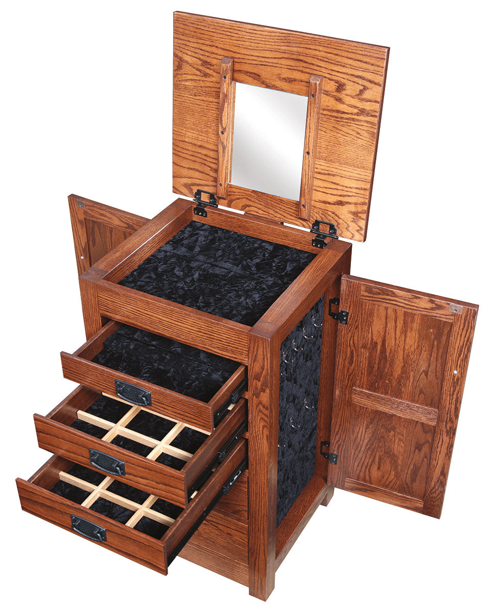 35" Mission Jewelry Armoire