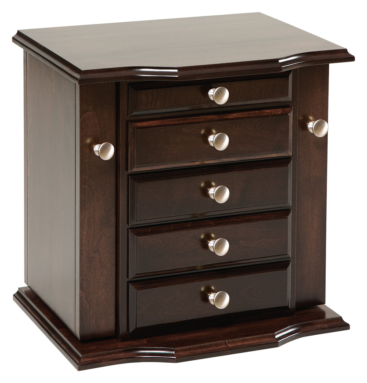Queen Anne Dresser Top Jewelry Armoire
