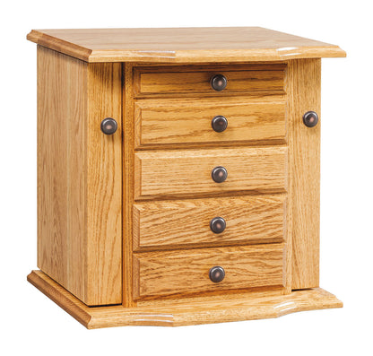Queen Anne Dresser Top Jewelry Armoire