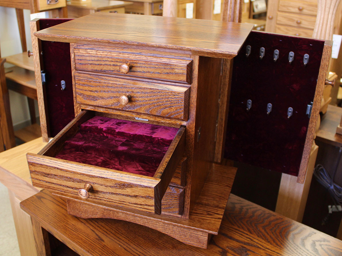 Shaker Dresser Top Jewelry Armoire