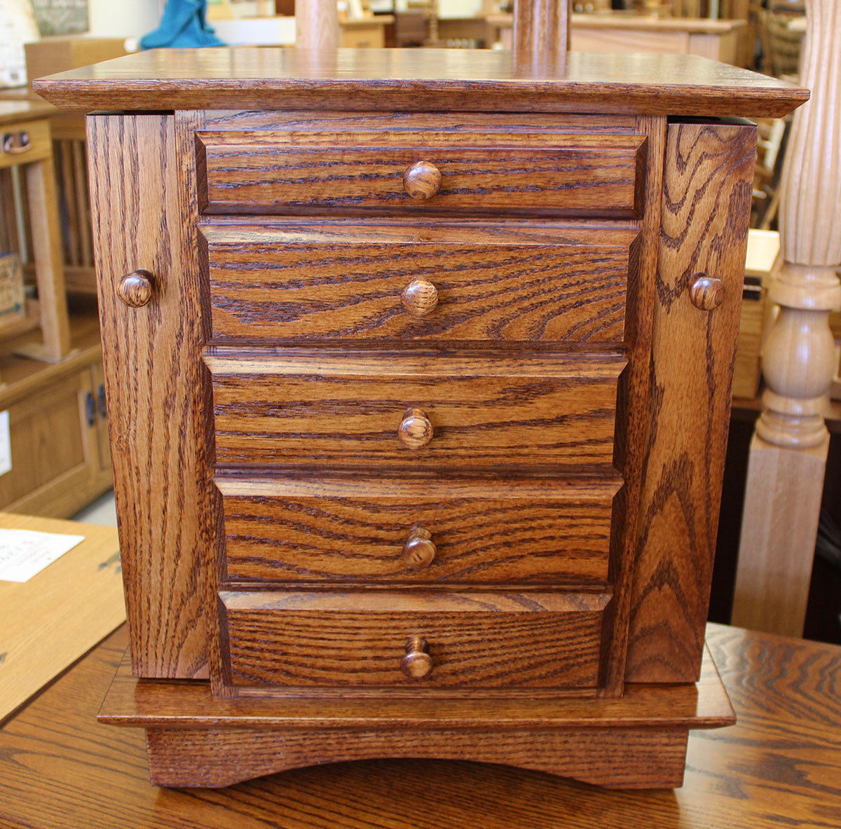 Shaker Dresser Top Jewelry Armoire