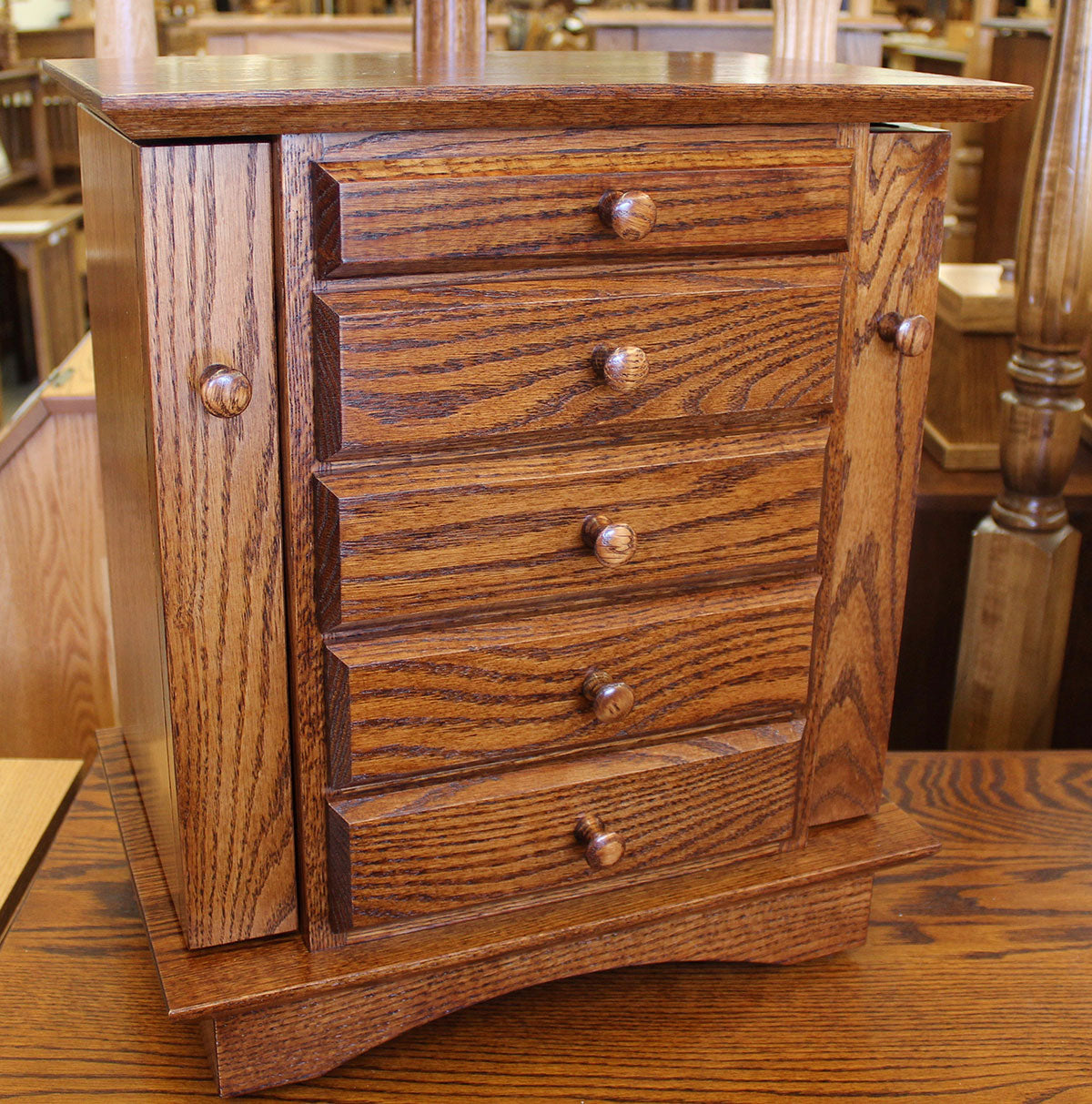 Shaker Dresser Top Jewelry Armoire