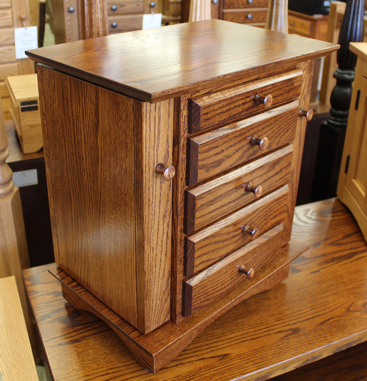 Shaker Dresser Top Jewelry Armoire