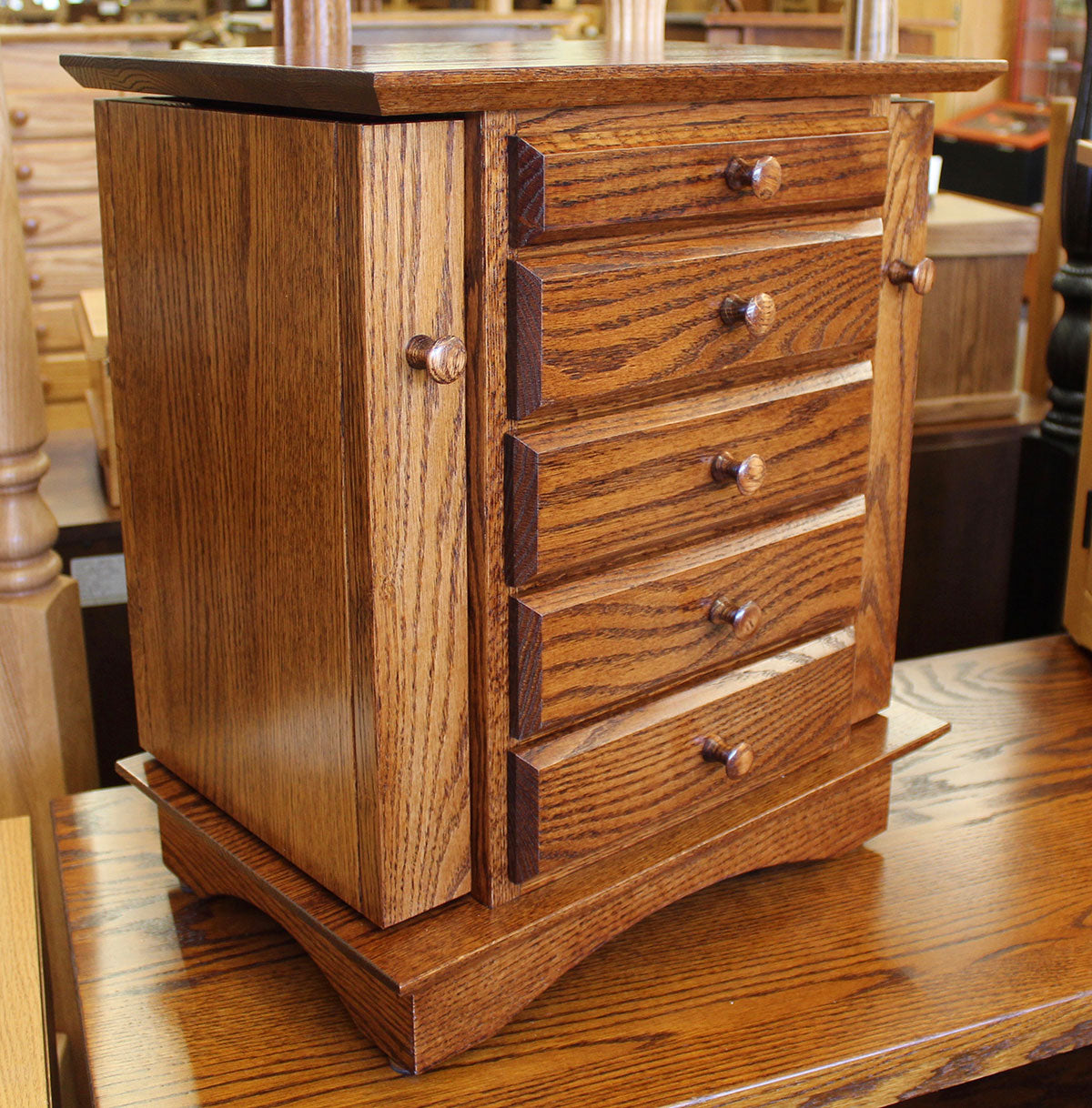 Shaker Dresser Top Jewelry Armoire