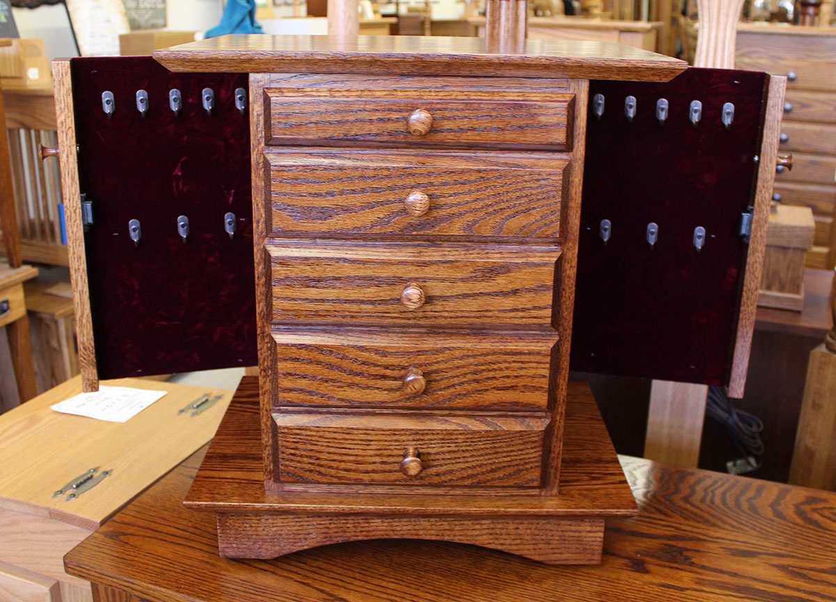 Shaker Dresser Top Jewelry Armoire