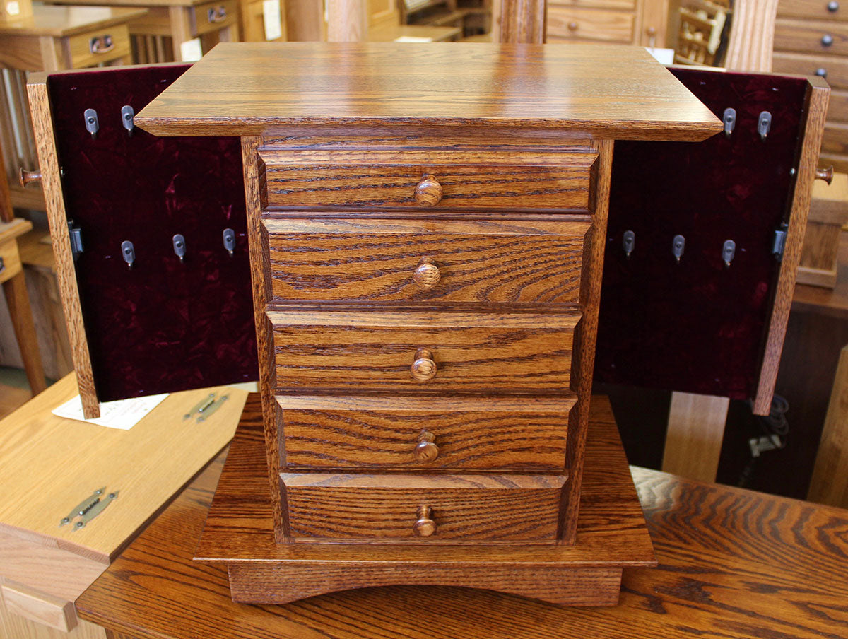 Shaker Dresser Top Jewelry Armoire