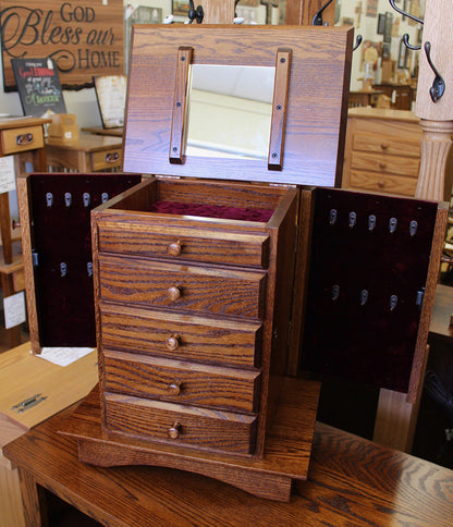 Shaker Dresser Top Jewelry Armoire