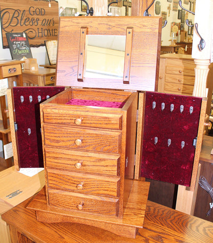 Shaker Dresser Top Jewelry Armoire