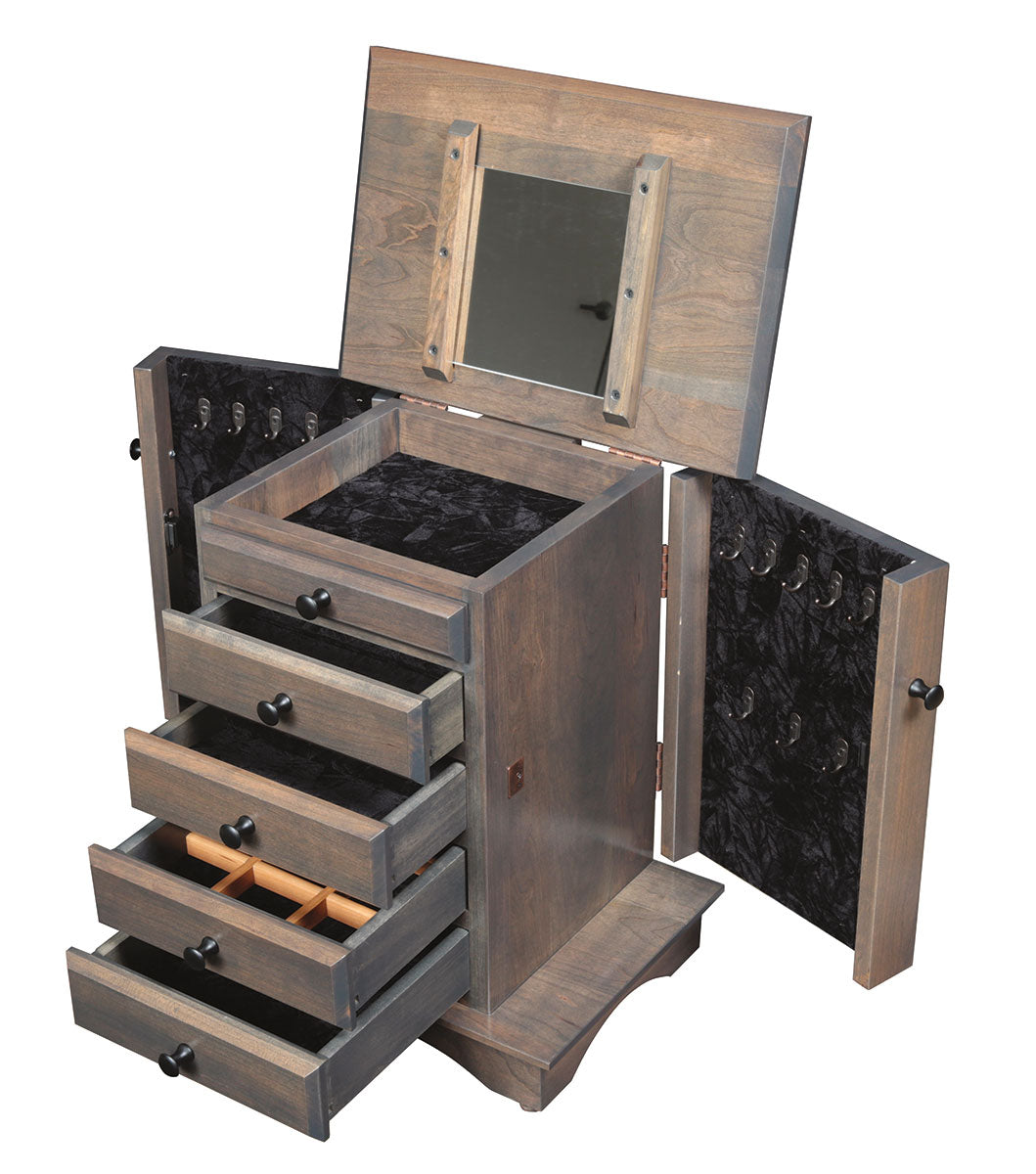 Shaker Dresser Top Jewelry Armoire