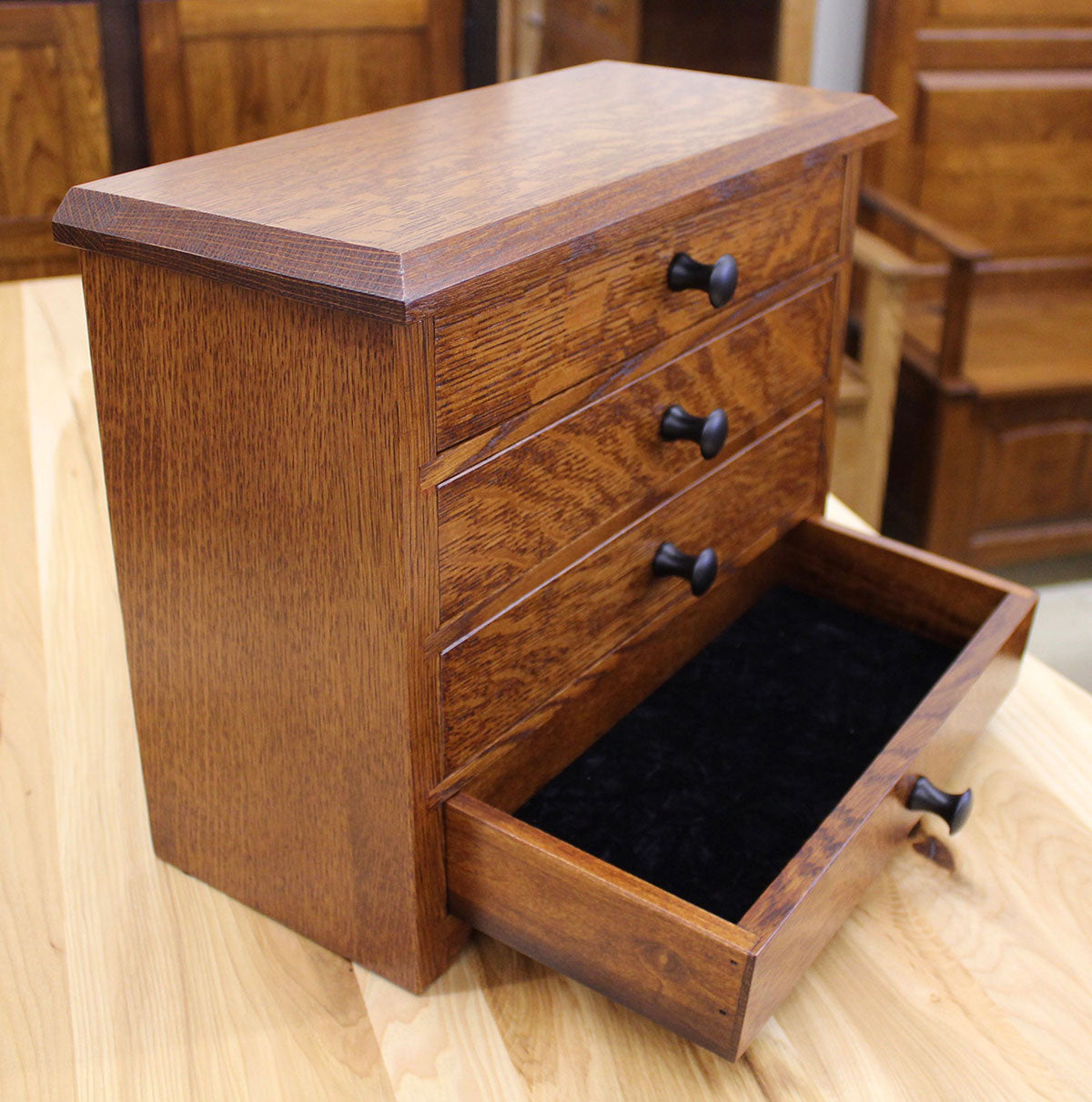 4 Drawer Shaker Jewelry Chest