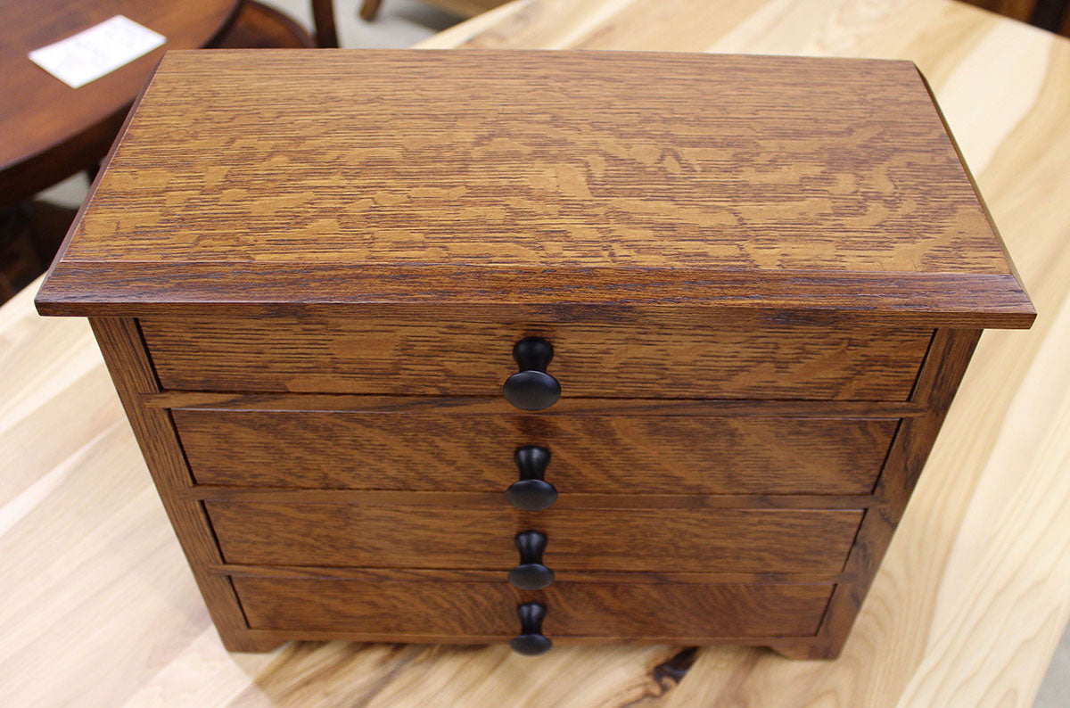 4 Drawer Shaker Jewelry Chest