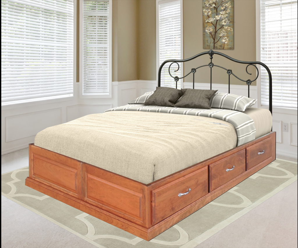 Space Saver Platform Drawer Bed - Headboard Not Included
