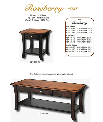 Roseberry Enclosed End Table With Drawer