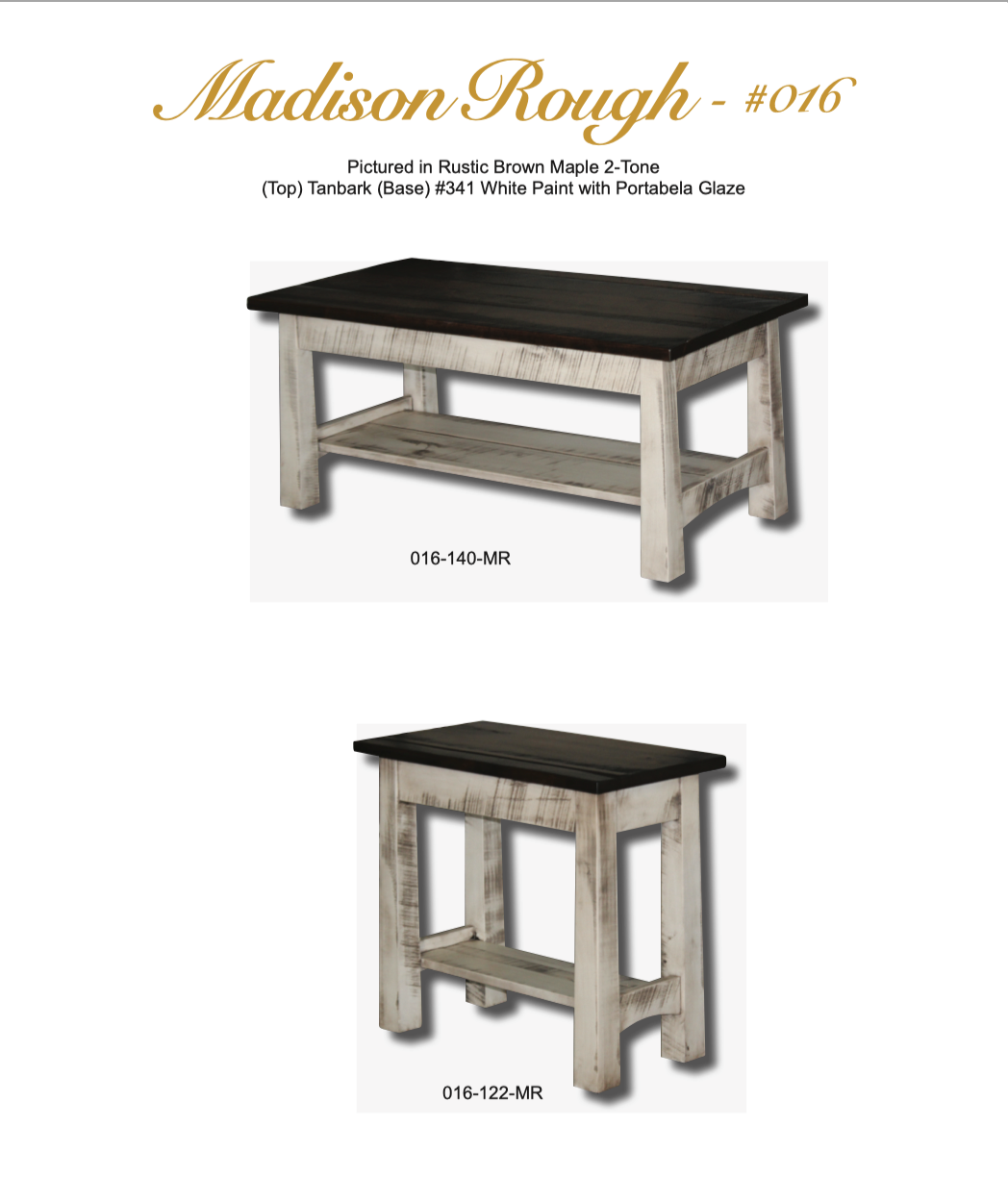 Madison Rough Sawn 18" x 22" End Table
