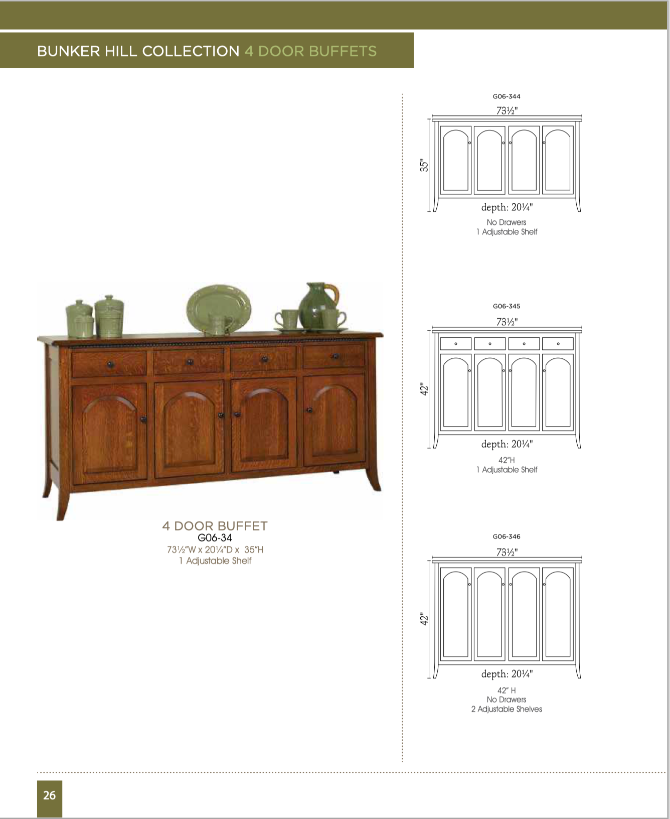 Bunker Hill Dining Room Set