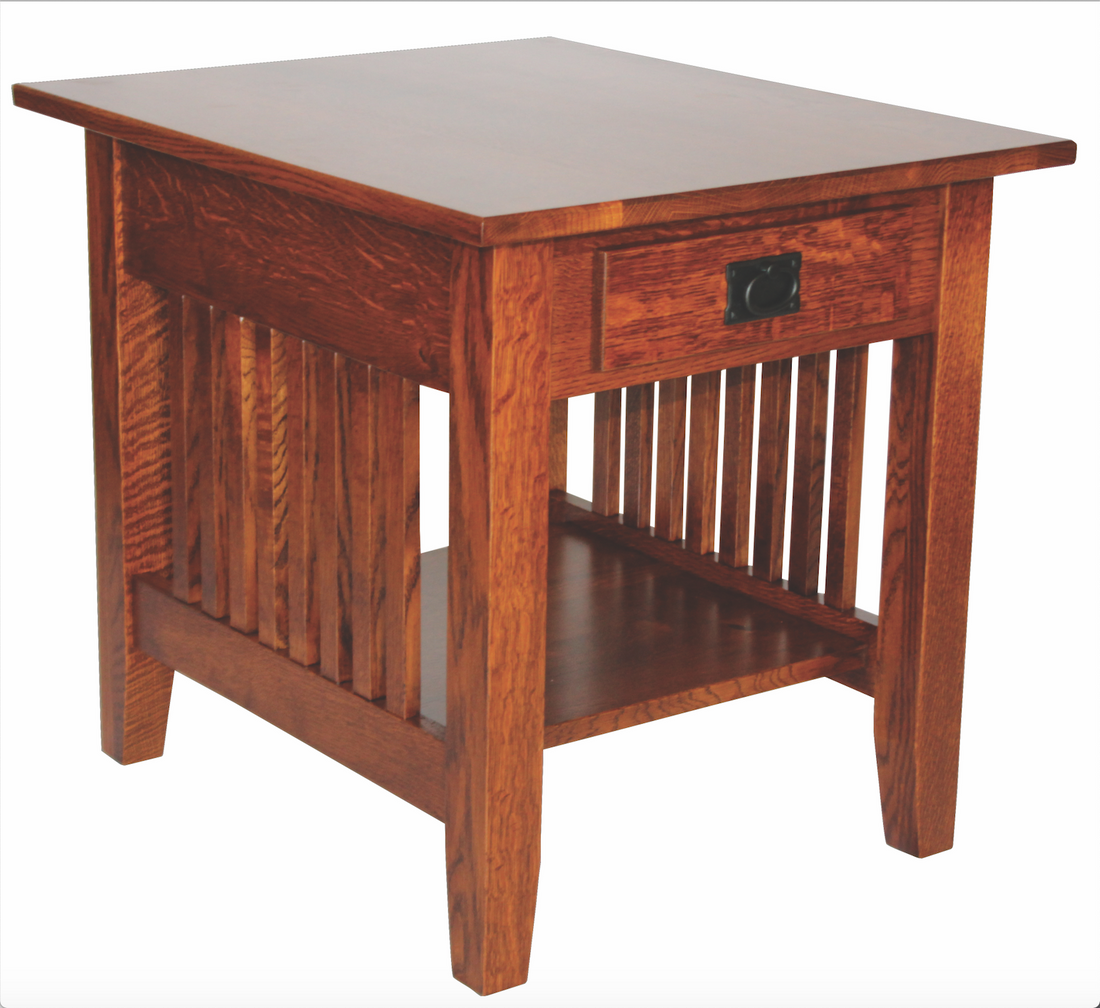 Prairie Mission 18" End Table With Drawer