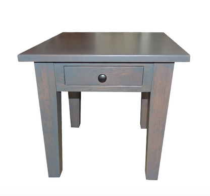 Shaker Heavy Leg End Table With Drawer