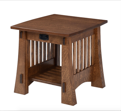 Craftsman Mission End Table With Drawer