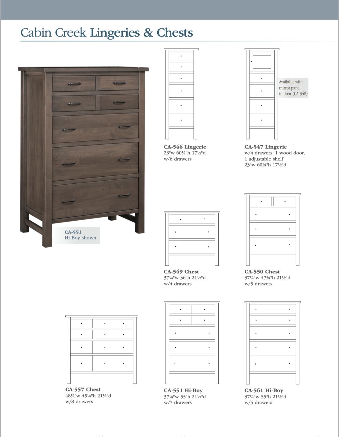 Cabin Creek Bedroom Set