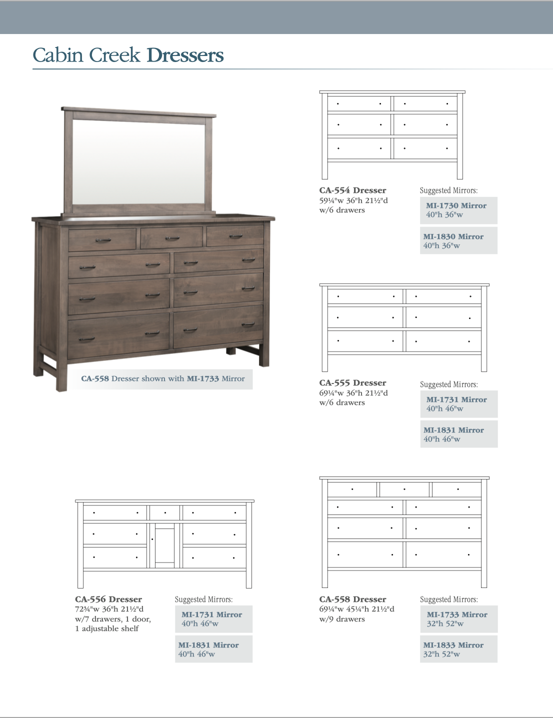 Cabin Creek Bedroom Set