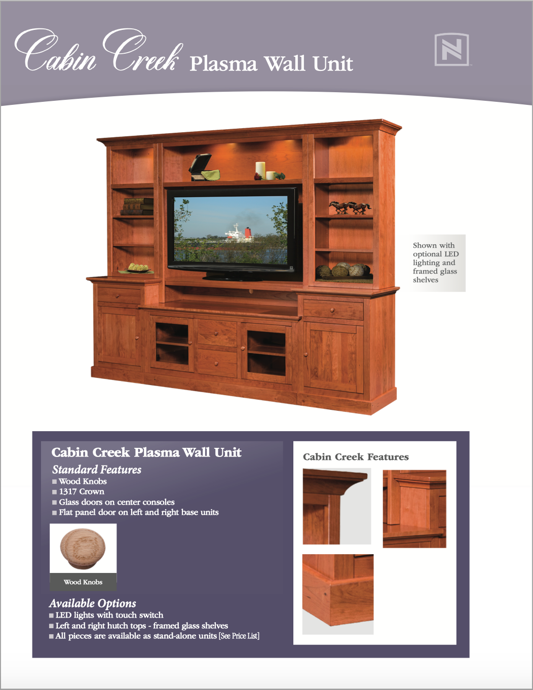 Cabin Creek Entertainment Center / Wall Unit