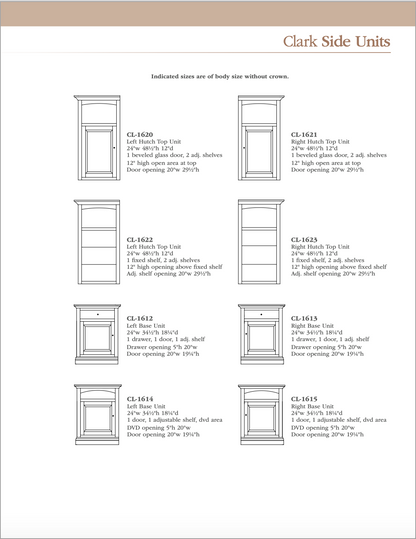 Clark Entertainment Center / Wall Unit