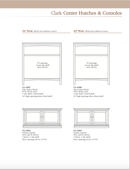 Clark Entertainment Center / Wall Unit