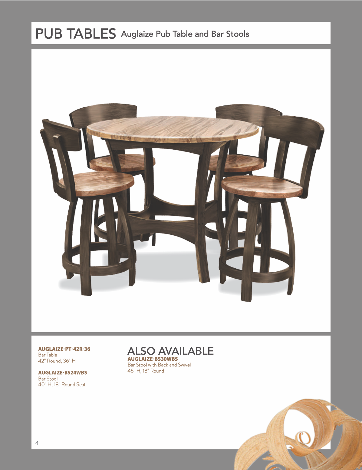 Auglaize Gathering Table and Chair Set