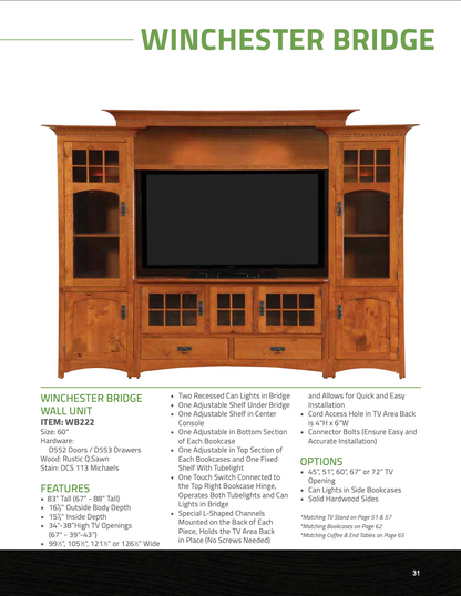 Winchester Entertainment Center / Wall Unit