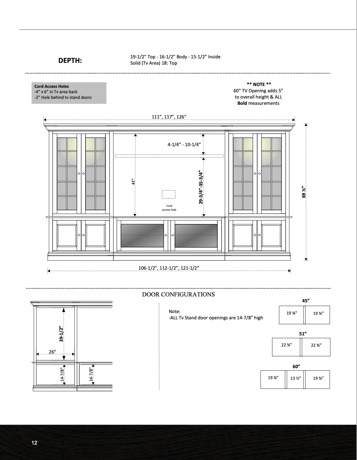 6200 Entertainment Center / Wall Unit