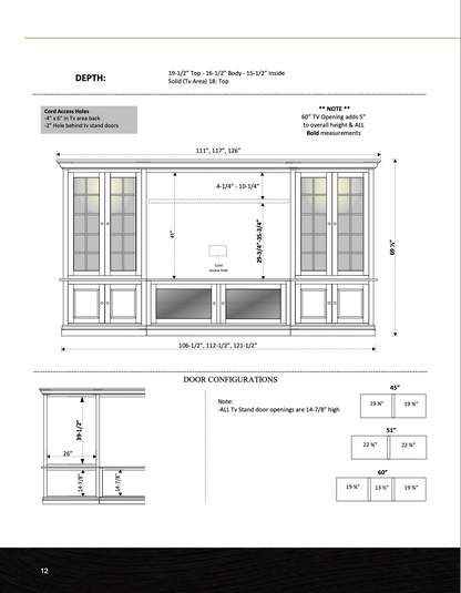 6200 Entertainment Center / Wall Unit