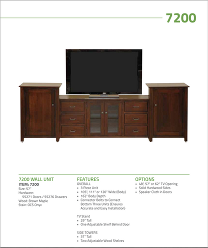 “7200” Entertainment Center / Wall Unit