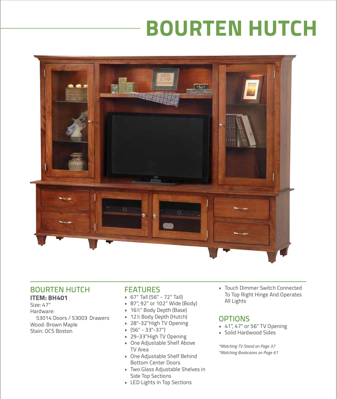Bourten Hutch Entertainment Center / Wall Unit