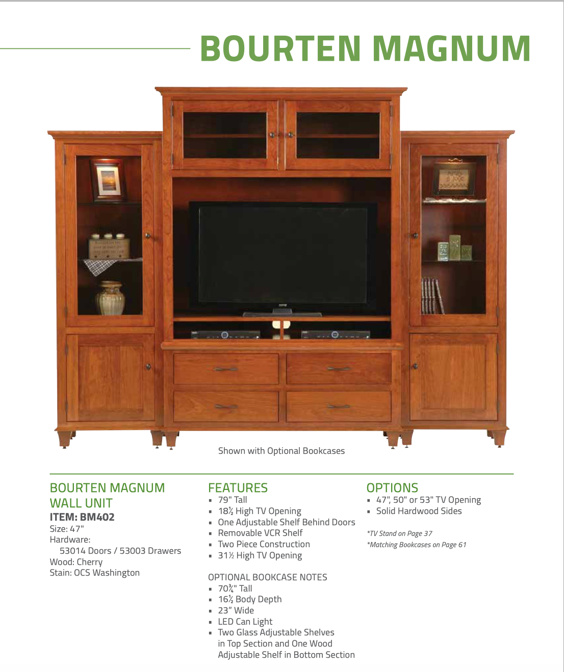 Bourten Magnum Hutch Entertainment Center / Wall Unit
