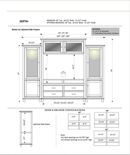 Bourten Magnum Hutch Entertainment Center / Wall Unit