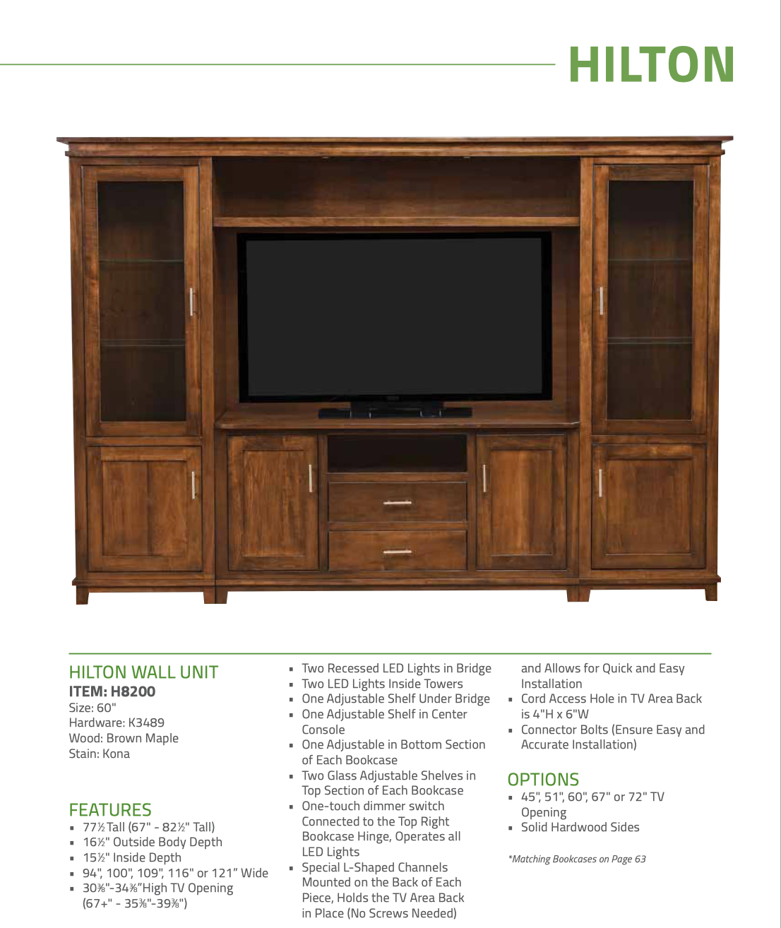 Hilton Entertainment Center / Wall Unit