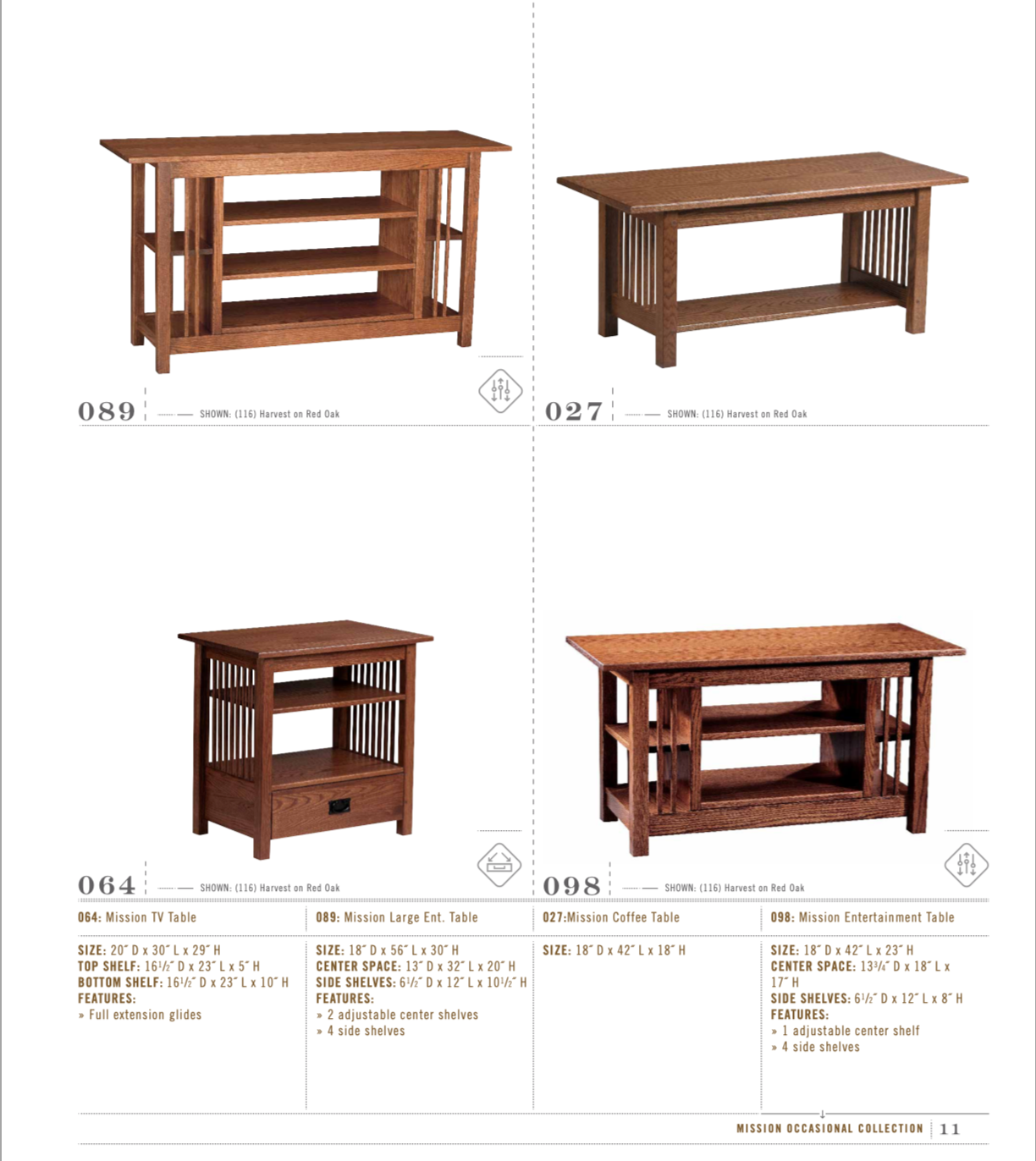 Mission 62″ TV Entertainment Center in Rustic Cherry